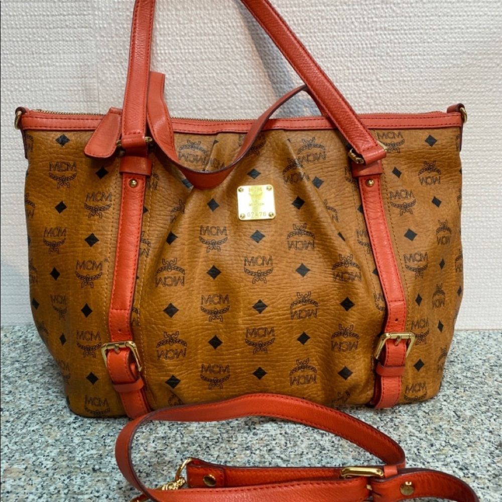 MCM visetos crossbody shoulder bag